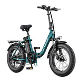 Electric Bike ENGWE L20 2.0 - Motor 750W  Battery 52V13AH 20 Inch Mechanical Disc Brake - Green